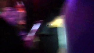 Amateur babe public gang bang