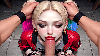 Yoghurt Party Vol. 1: Psycho Harley & Classic Lara POV (Deepthroat, Facial, AI Animation)