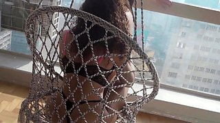 Hot POV homemade blowjob with brunette girlfriend