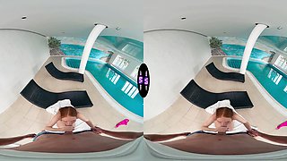 Crazy Holly Molly seduces stranger at luxury motel pool - teenmegaworld