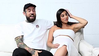 Amateur interracial threesome