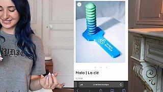 No Need a Men when you have a Big Dildo - French Alt Hairy