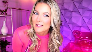 Big Boobed Blonde Masturbates With A Dildo In The Bathroom