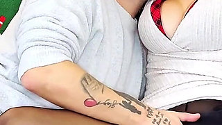 No Fuck No, if You Want You Can Touch My Pussy From Above the Pantyhose While I Touch Your Cock!