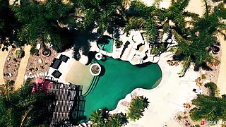 James Angel's Fierce Rush in a Poolside Escape