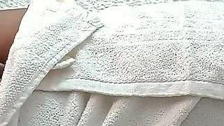 Massager Gives Boobs Massage to Wife -2