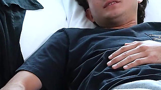 Stepsis Slids Wet Slit Down Stepbro's Shaft & Makes Him Bust Early - Mypervyfamily -