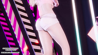 MMD  BABYMONSTER - FOREVER - Ahri, Akali, Evelynn Sexy Kpop Dance League of Legends Hentai Uncensored 4K 60FPS