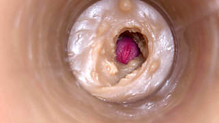 Precum squirting in my pussy Camera In Vagina 4k