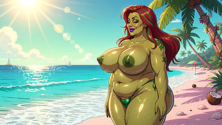 Hulking Thick Babes at the Beach