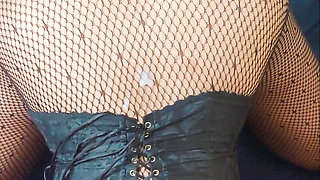 Naughty Stepsister Gets a Huge Cumshot on Her Back as a Christmas Gift