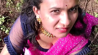 Real Outdoor Blowjob With Doggystyle Fucking Indian Sex