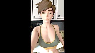 Cartoon fantasy with nubile characters giving hot bj action in animated style