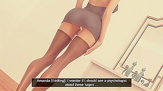 3d animated chick seduced at club allows random guy to bang her throat and finish in her cunt in toilet