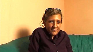 Shy girl Maria in  her first casting