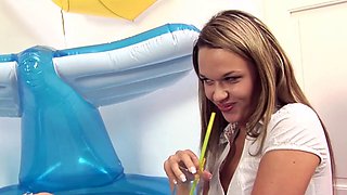 Lesbians having fun with toys and pissing