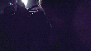 Girl Sucking Dick Stranger in Car Sucked All the Cum