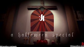 Lesbian coeds in taboo sex with nun