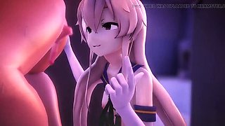 Japanese Hentai 3D Handjob in Bathroom with Panties and Hogtied Velvixian