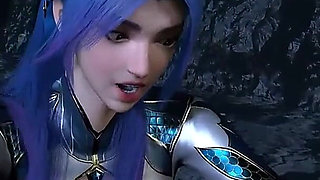Blue Hair Fantasy.exe: Goddess Unleashed - 3D Animation Hentai