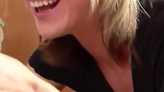 Blonde cute teen gets big cock fucked by step brother
