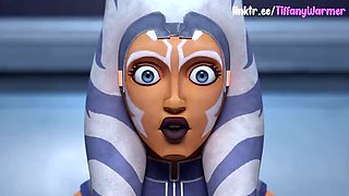 TiffanyWarmer Blowjob Cum in Mouth Face Fuck Star Wars Ahsoka 3D Parody